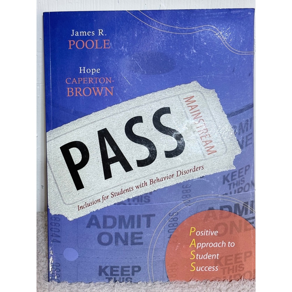 PASS Inclusion for Students with Behavior Disorders Poole Caperton-Brown Book CD